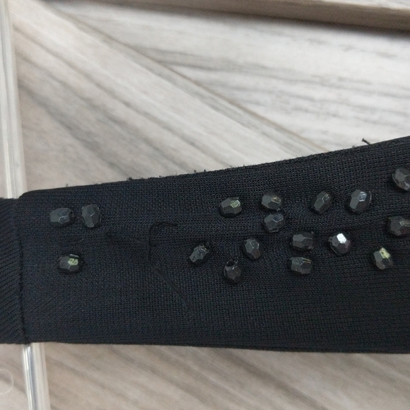 Citi Dress Women's Black Cocktail Dress w/Beading Size 10 - Picture 3 of 7